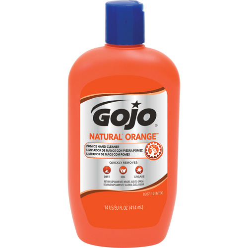 Natural Orange Hand Cleaner, Pumice, 414 ml, Bottle, Citrus/Orange MAS Chibougamau
