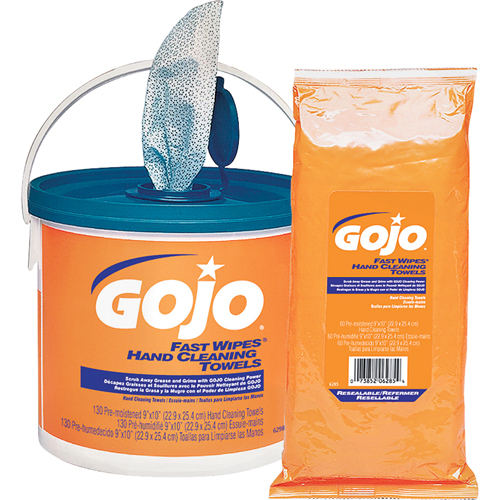 Fast Wipes&reg; Hand Cleaning Towels, 130 Wipes, 10" x 9" MAS Chibougamau