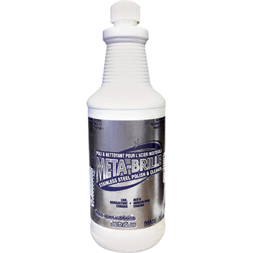 Poli pour l'acier inoxydable Meta-Brille, 950 ml/950,0 ml, Bouteille MAS Chibougamau