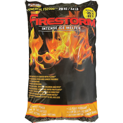 Firestorm Intense Ice Melters, Bag, 44 lbs. (20 kg), -35°C (-31°F) Melting Point MAS Chibougamau