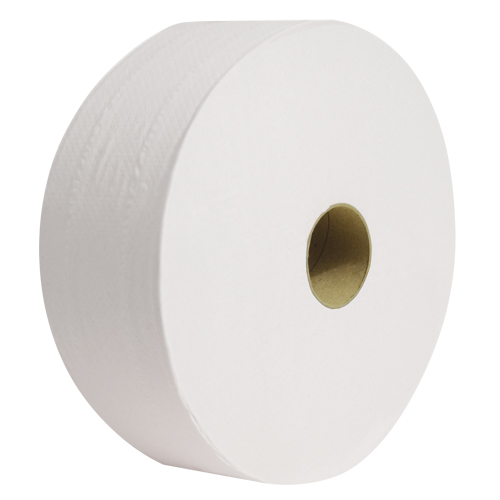 Pro Perform Toilet Paper, Jumbo Roll, 2 Ply, 1400' Length, White MAS Chibougamau