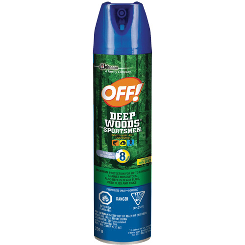 Insectifuge pour sportifs Off! R&eacute;gions sauvages, DEET &agrave; 30 %, A&eacute;rosol, 230 g MAS Chibougamau
