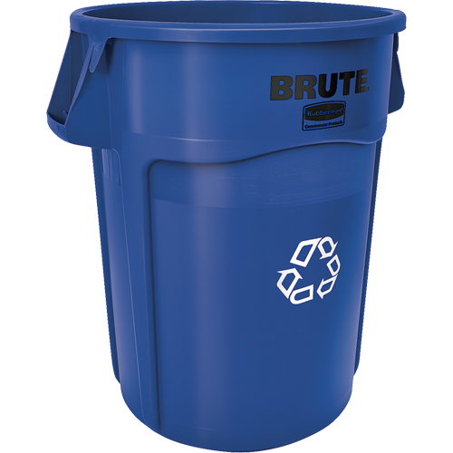 Contenant de collecte des d&eacute;chets recyclable Brute, Vrac, Plastique, 32 gal. US MAS Chibougamau