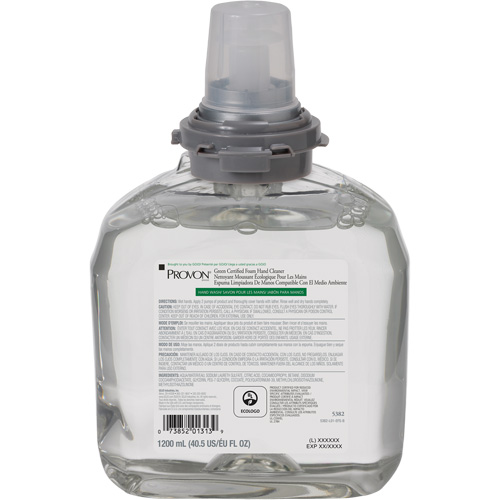 Green Certified Hand Soap for PROVON&reg; TFX Dispenser, Foam, 1200 ml, Scented MAS Chibougamau
