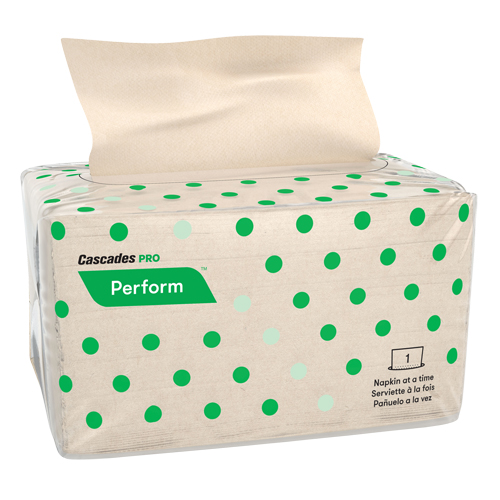 Serviettes enchev&ecirc;tr&eacute;es Pro Perform, 1 pli, 4,25" x 6,5" MAS Chibougamau