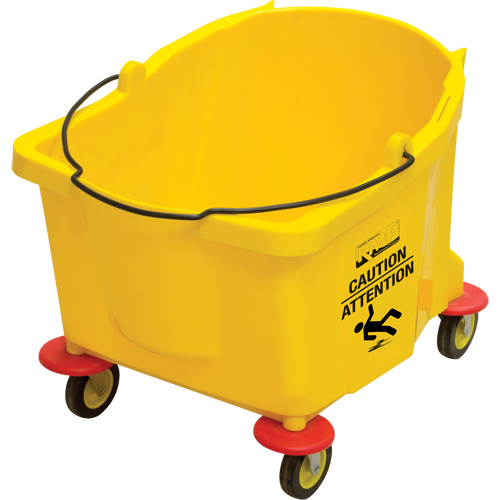 Seau pour vadrouille, Capacit&eacute; de 9.5 gal. US (38 pintes), Jaune MAS Chibougamau