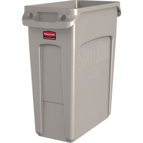 Contenants Slim Jim avec canaux de ventilation, De bureau, Poly&eacute;thyl&egrave;ne, 16 gal. US MAS Chibougamau