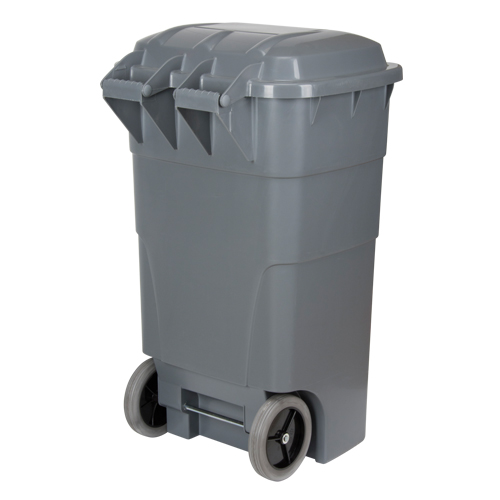 Roll Out Garbage Bin, Polyethylene, 65 US gal. MAS Chibougamau