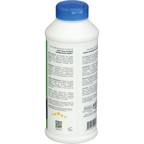 Biodegradable Hand Cleaner, Powder, 0.406 lbs., Bottle, Scented MAS Chibougamau