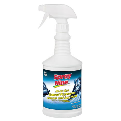 Spray Nine&reg; General Pressroom Cleaner, 946 ml, Trigger Bottle MAS Chibougamau