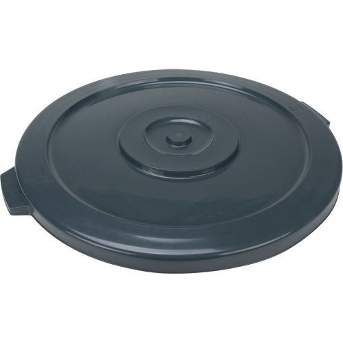 Couvercle pour contenant &agrave; d&eacute;chets, Couvercle plat, Plastique/Poly&eacute;thyl&egrave;ne, Convient aux contenants 24" dia. MAS Chibougamau