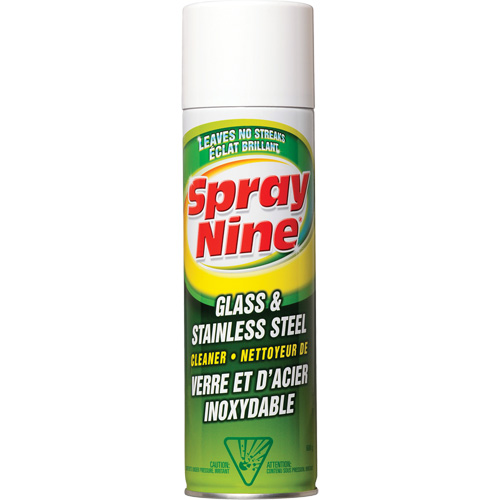 Glass & Stainless Cleaner, 600 g, Aerosol Can MAS Chibougamau