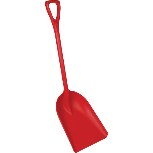 Pelle en un seul morceau pour la transformation des aliments, Lame 14" x 17", Longueur de 42-1/2", Plastique, Rouge MAS Chibougamau