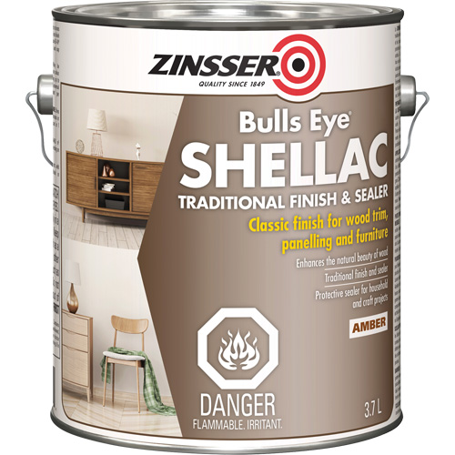 Zinsser&reg; Bulls Eye&reg; Shellac Sealer, Amber, 3.7 L MAS Chibougamau