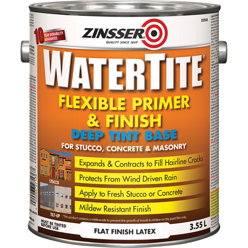 Watertite&reg; Weatherproof Flexible Primer & Finish, 3.55 L, Gallon, Deep Tint Base MAS Chibougamau