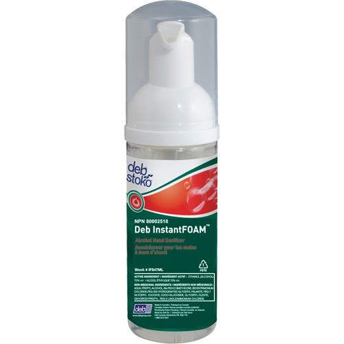 InstantFoam&reg; Hand Sanitizer, 47 ml, Pump Bottle, 70% Alcohol MAS Chibougamau