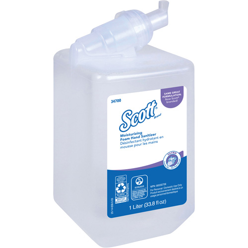 Scott&reg; Control Super Moisturizing Foam Hand Sanitizer, 1000 ml, Cartridge Refill, 70% Alcohol MAS Chibougamau