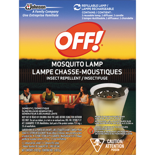OFF! PowerPad&reg; Mosquito Repellent Lamp, DEET Free, Lamp, 0.822 g MAS Chibougamau