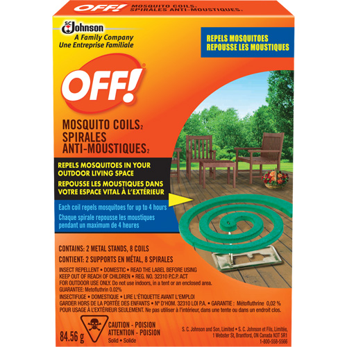 Spirales antimoustiques Off!, Sans DEET, Spirale,  MAS Chibougamau