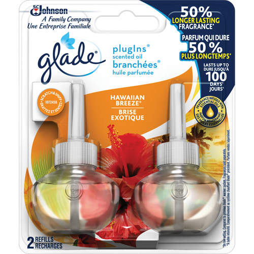 Recharge Glade Branch&eacute;es huile parfum&eacute;e, Brise exotique, Cartouche MAS Chibougamau