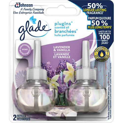 Glade&reg; PlugIns&reg; Scented Oil Refills, Lavender & Vanilla, Cartridge MAS Chibougamau