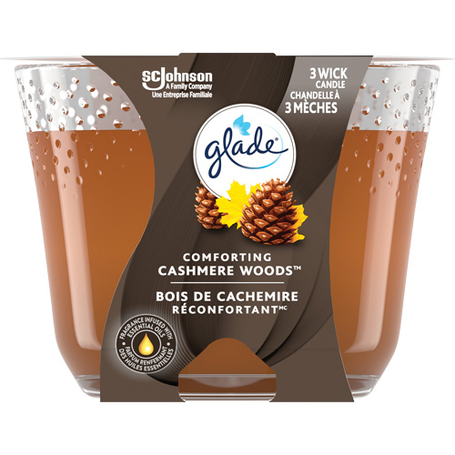 Glade&reg; 3-Wick Candle, Cashmere Woods&reg; MAS Chibougamau