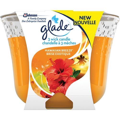 Chandelle &agrave; trois m&egrave;ches Glade, Brise exotique MAS Chibougamau