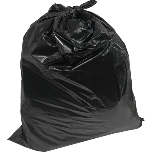 Sacs &agrave; d&eacute;chets de calibre industriel, 3T-Fort, 35" la x 50" lo, 3,0 mils, Noir, Capacit&eacute; 194 L (44 gal.) MAS Chibougamau
