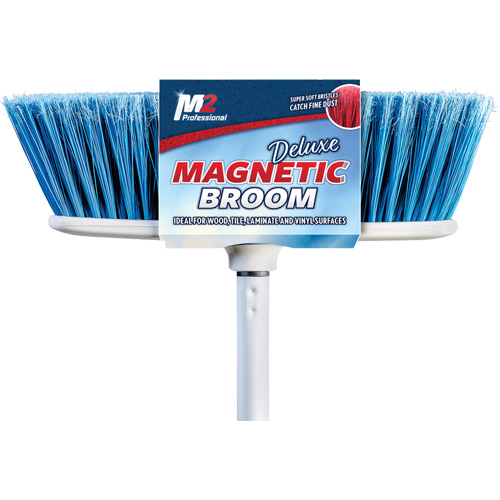 Flat Magnetic Indoor Broom with Handle, 48" Long MAS Chibougamau
