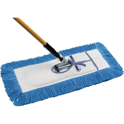 Static-H Dust Mop with Handle, Tie-On Style, Nylon, 24" L x 5" W MAS Chibougamau