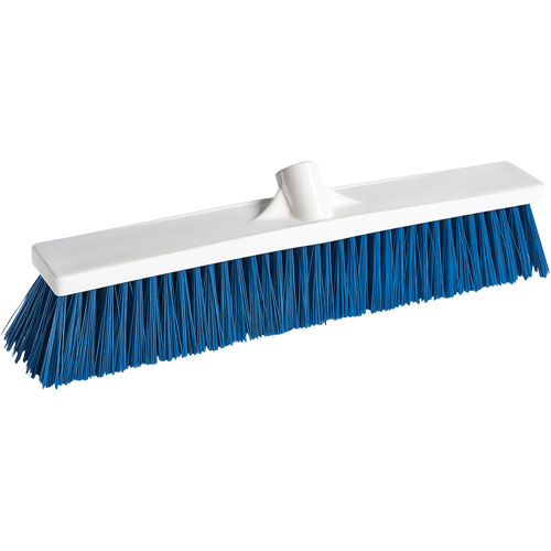 Foodservice Push Broom, Medium Bristles, 18", Polypropylene, White MAS Chibougamau