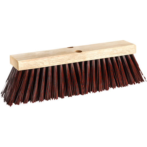 Barn & Street Push Broom, 16", X-Coarse, Polypropylene Bristles MAS Chibougamau