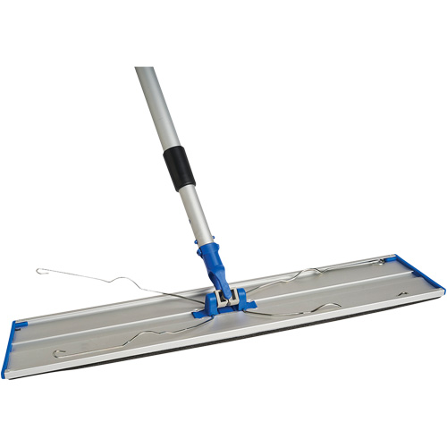 Support de vadrouille &agrave; &eacute;pousseter Static Attack avec manche t&eacute;lescopique, 24", Aluminium MAS Chibougamau