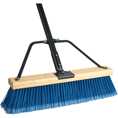 Ryno Push Broom with Braced Handle, 36", Fine, PVC Bristles MAS Chibougamau