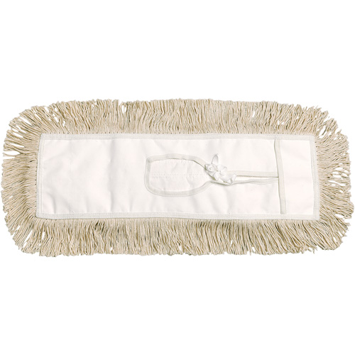Vadrouille &agrave; &eacute;pousseter, Style &agrave; attacher, Coton, 36" lo x 5" la MAS Chibougamau