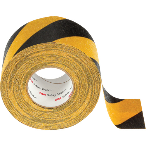 Safety-Walk Slip-Resistant General Purpose Tape, 4" x 60', Black & Yellow MAS Chibougamau