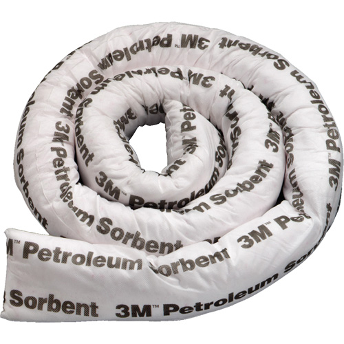 Petroleum Sorbent Double Boom, Oil Only, 8' L x 3" W, 15.7 gal Absorbancy MAS Chibougamau
