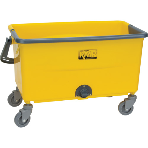 Seau et essoreuse pour vadrouille en microfibres, Passoire, 11 gal. US (44 pintes), Jaune MAS Chibougamau