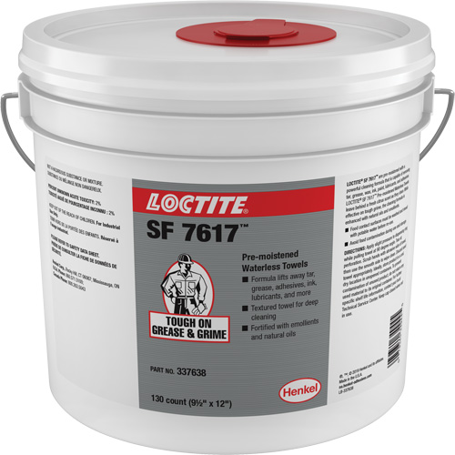 Essuie-mains industriels SF 7617, 130 lingettes, 12" x 9-1/2" MAS Chibougamau