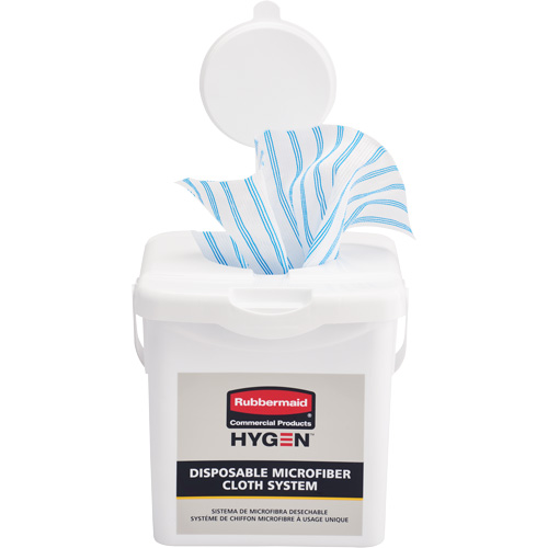 Seau de chargement pour chiffons microfibres, Blanc MAS Chibougamau