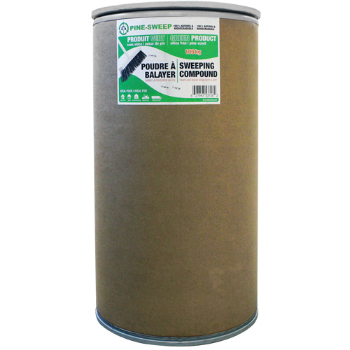 Pine Sweep Dust Buster Sweeping Compound, Drum, 220.46 lbs. (100 kg) MAS Chibougamau
