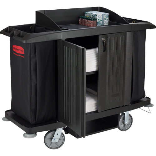 Executive Full-Size Housekeeping Cart with Doors MAS Chibougamau