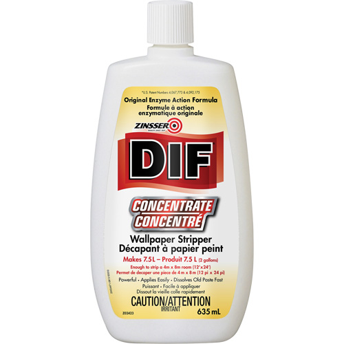 D&eacute;capant &agrave; papier peint en liquide concentr&eacute; Zinsser DIF, 635 ml, Bouteille MAS Chibougamau