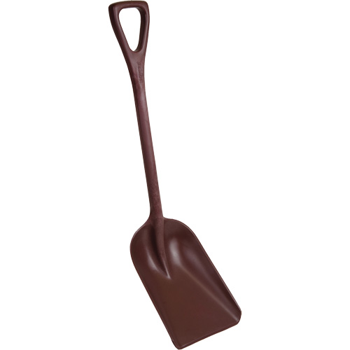 One-Piece Metal Detectable Shovel, 10" x 14" Blade, 37-1/2" Length, Plastic, Red MAS Chibougamau