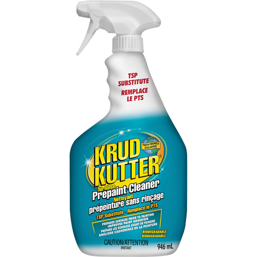 Nettoyant pour pr&eacute;peinture sans rinçage Substitut TSP Krud Kutter, 946 ml, Bouteille &agrave; g&acirc;chette MAS Chibougamau