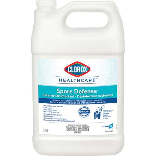 Clorox Healthcare&reg; Spore Defense Cleaner Disinfectant, 3.78 L, Jug MAS Chibougamau