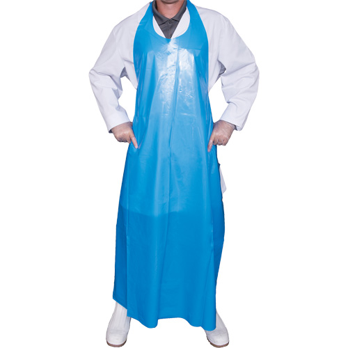 Tablier Top Dog de 8 mil, Polyur&eacute;thane, 50" lo x Bleu MAS Chibougamau