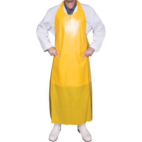 Tablier Top Dog de 6 mil, Polyur&eacute;thane, 45" lo x Jaune MAS Chibougamau
