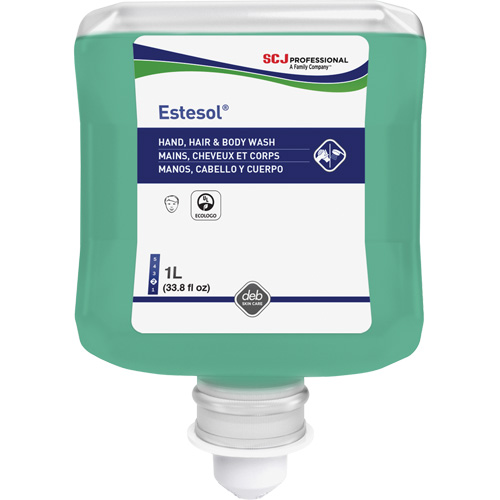 Nettoyant pour les mains, les cheveux et le corps Estesol, 1 L, For&ecirc;t tropicale, Cartouche en plastique MAS Chibougamau