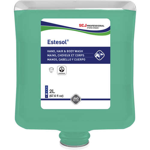 Nettoyant pour les mains, les cheveux et le corps Estesol, 2 L, For&ecirc;t tropicale, Cartouche en plastique MAS Chibougamau